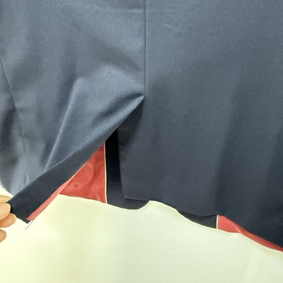 Paul Fredrick Blazer Sport Coat Mens Size 43R Black Jacket - Picture 11 of 16